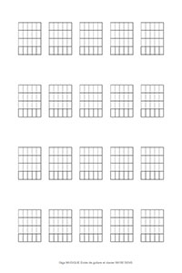 Tableau d'accords guitare pour guitare